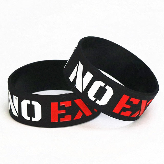 "No Excuse" Motivational Wristband