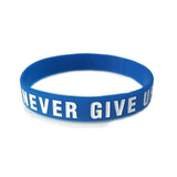 "Never give up"&"No Pain No Gain"Motivational Bracelets
