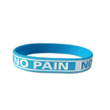 "Never give up"&"No Pain No Gain"Motivational Bracelets