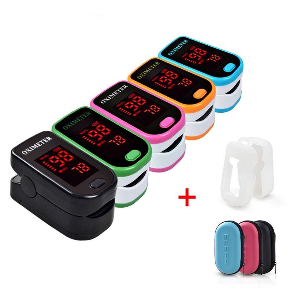 Finger Pulse Oximeter With Case